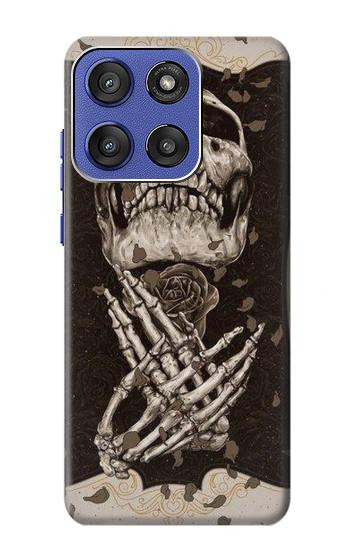 S1676 スカルローズ Skull Rose Motorola Moto G Stylus 5G (2025), Edge 60 Stylus バックケース、フリップケース・カバー