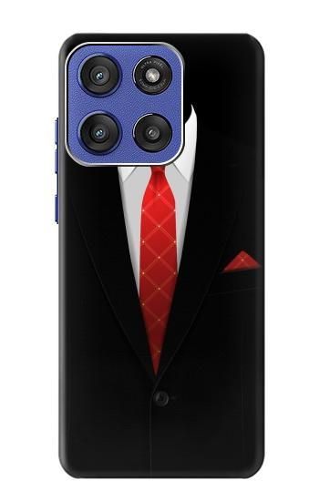 S1805 黒服 Black Suit Motorola Moto G Stylus 5G (2025), Edge 60 Stylus バックケース、フリップケース・カバー