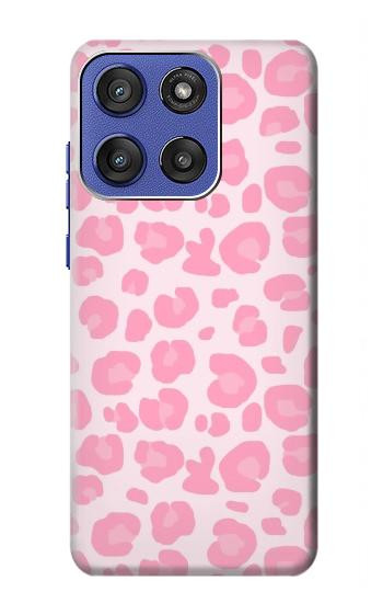 S2213 ピンクのヒョウ柄 Pink Leopard Pattern Motorola Moto G Stylus 5G (2025,2026), Edge 60 Stylus バックケース、フリップケース・カバー