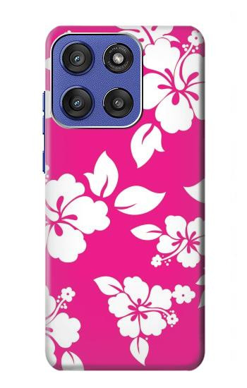 S2246 ハワイのハイビスカスピンク柄 Hawaiian Hibiscus Pink Pattern Motorola Moto G Stylus 5G (2025), Edge 60 Stylus バックケース、フリップケース・カバー