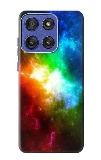 S2312 カラフル 虹 宇宙 銀河 Colorful Rainbow Space Galaxy Motorola Moto G Stylus 5G (2025,2026), Edge 60 Stylus バックケース、フリップケース・カバー