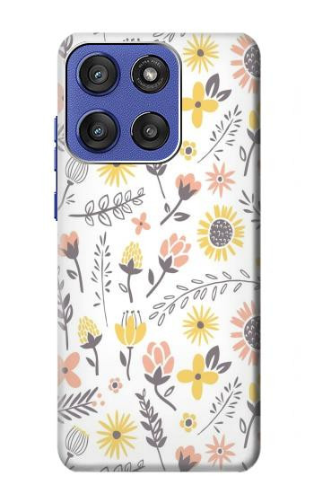 S2354 パステルの花のパターン Pastel Flowers Pattern Motorola Moto G Stylus 5G (2025,2026), Edge 60 Stylus バックケース、フリップケース・カバー