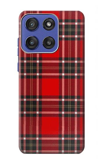 S2374 タータンレッドパターン Tartan Red Pattern Motorola Moto G Stylus 5G (2025,2026), Edge 60 Stylus バックケース、フリップケース・カバー