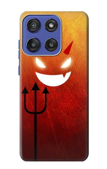 S2454 可愛い赤い小悪魔漫画 Red Cute Little Devil Cartoon Motorola Moto G Stylus 5G (2025), Edge 60 Stylus バックケース、フリップケース・カバー