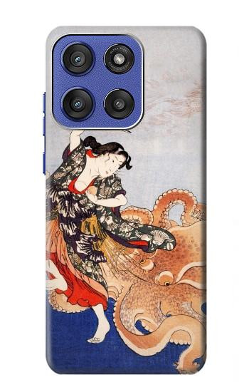S2496 日本美術歌 歌川国芳 玉取り Japan Art Utagawa Kuniyoshi Tamatori Motorola Moto G Stylus 5G (2025), Edge 60 Stylus バックケース、フリップケース・カバー