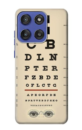 S2502 目の検査図ポスター Eye Exam Chart Decorative Decoupage Poster Motorola Moto G Stylus 5G (2025), Edge 60 Stylus バックケース、フリップケース・カバー
