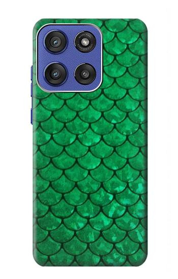 S2704 グリーンフィッシュスケールパターングラフィック Green Fish Scale Pattern Graphic Motorola Moto G Stylus 5G (2025), Edge 60 Stylus バックケース、フリップケース・カバー