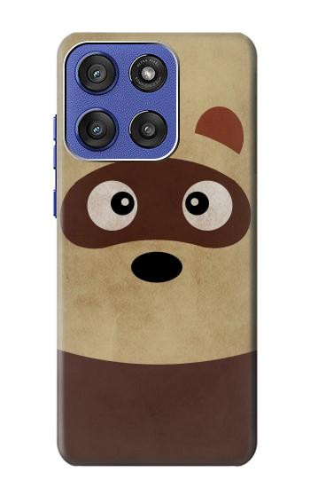 S2825 かわいいアライグマ Cute Cartoon Raccoon Motorola Moto G Stylus 5G (2025,2026), Edge 60 Stylus バックケース、フリップケース・カバー