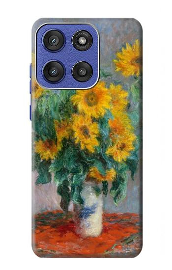 S2937 クロード・モネ ひまわり Claude Monet Bouquet of Sunflowers Motorola Moto G Stylus 5G (2025), Edge 60 Stylus バックケース、フリップケース・カバー