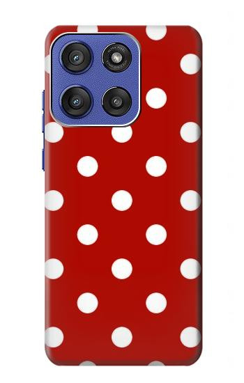 S2951 赤の水玉 Red Polka Dots Motorola Moto G Stylus 5G (2025,2026), Edge 60 Stylus バックケース、フリップケース・カバー