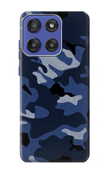 S2959 海軍迷彩 Navy Blue Camo Camouflage Motorola Moto G Stylus 5G (2025,2026), Edge 60 Stylus バックケース、フリップケース・カバー