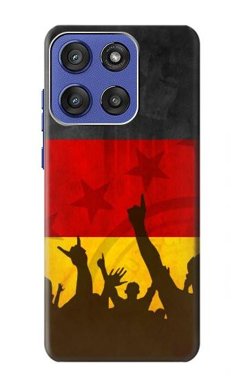 S2966 ドイツサッカー Germany Football Soccer Flag Motorola Moto G Stylus 5G (2025,2026), Edge 60 Stylus バックケース、フリップケース・カバー