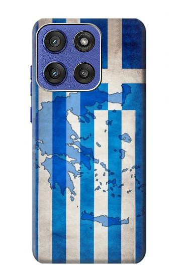 S2970 ギリシャサッカー Greece Map Football Soccer Flag Motorola Moto G Stylus 5G (2025), Edge 60 Stylus バックケース、フリップケース・カバー