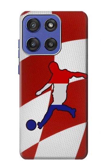 S2993 クロアチアサッカー Croatia Football Soccer Flag Motorola Moto G Stylus 5G (2025,2026), Edge 60 Stylus バックケース、フリップケース・カバー