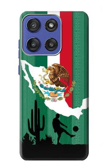 S2994 メキシコサッカー Mexico Football Soccer Map Flag Motorola Moto G Stylus 5G (2025,2026), Edge 60 Stylus バックケース、フリップケース・カバー