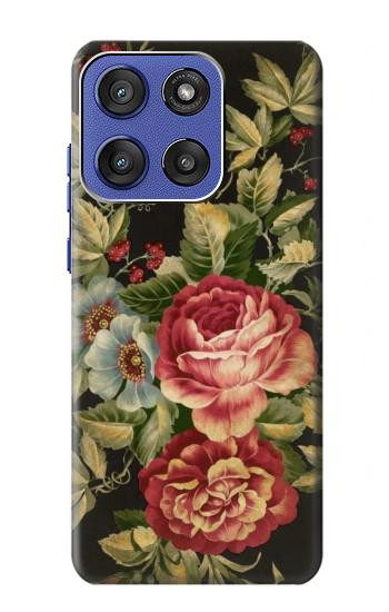 S3013 ヴィンテージバラ Vintage Antique Roses Motorola Moto G Stylus 5G (2025), Edge 60 Stylus バックケース、フリップケース・カバー