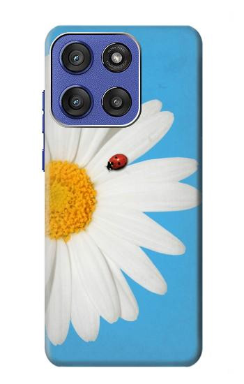 S3043 ビンテージ デイジー 天道虫 Vintage Daisy Ladybug Motorola Moto G Stylus 5G (2025,2026), Edge 60 Stylus バックケース、フリップケース・カバー