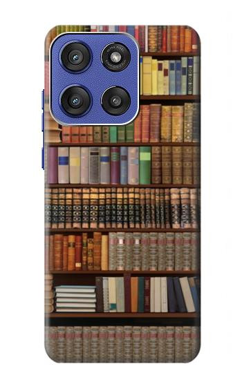 S3154 本棚 Bookshelf Motorola Moto G Stylus 5G (2025,2026), Edge 60 Stylus バックケース、フリップケース・カバー