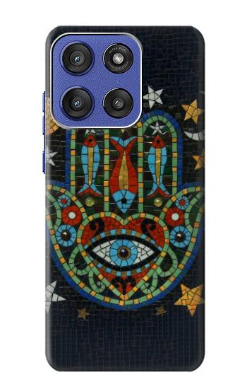 S3175 ハムサハンドモザイク Hamsa Hand Mosaics Motorola Moto G Stylus 5G (2025,2026), Edge 60 Stylus バックケース、フリップケース・カバー