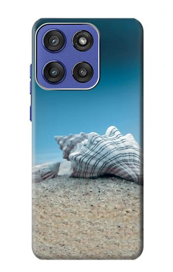 S3213 海 海の貝殻 Sea Shells Under the Sea Motorola Moto G Stylus 5G (2025,2026), Edge 60 Stylus バックケース、フリップケース・カバー