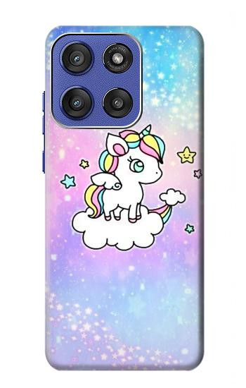 S3256 かわいいユニコーンの漫画 Cute Unicorn Cartoon Motorola Moto G Stylus 5G (2025,2026), Edge 60 Stylus バックケース、フリップケース・カバー