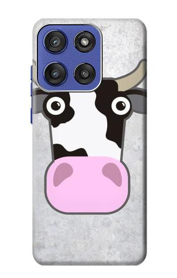 S3257 牛の漫画 Cow Cartoon Motorola Moto G Stylus 5G (2025,2026), Edge 60 Stylus バックケース、フリップケース・カバー
