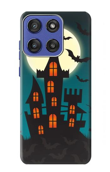 S3268 ハロウィンフェスティバル城 Halloween Festival Castle Motorola Moto G Stylus 5G (2025,2026), Edge 60 Stylus バックケース、フリップケース・カバー