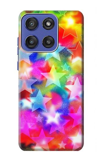 S3292 カラフルディスコスター Colourful Disco Star Motorola Moto G Stylus 5G (2025,2026), Edge 60 Stylus バックケース、フリップケース・カバー