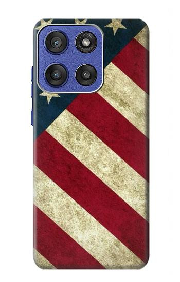 S3295 米国の国旗 US National Flag Motorola Moto G Stylus 5G (2025,2026), Edge 60 Stylus バックケース、フリップケース・カバー