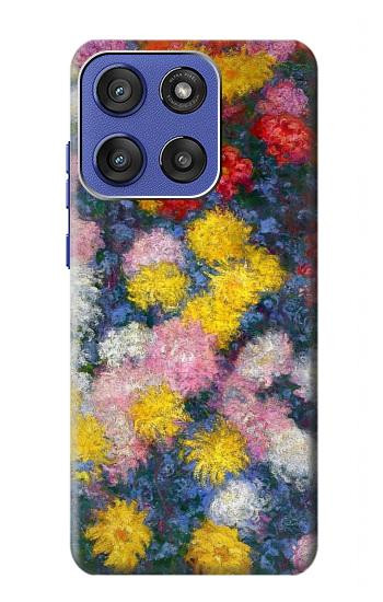 S3342 クロードモネ菊 Claude Monet Chrysanthemums Motorola Moto G Stylus 5G (2025,2026), Edge 60 Stylus バックケース、フリップケース・カバー