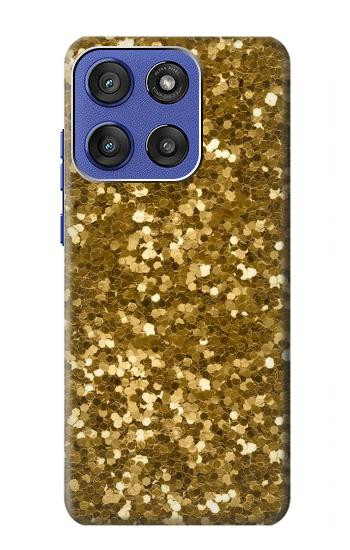 S3388 ゴールドラメグラフィックプリント Gold Glitter Graphic Print Motorola Moto G Stylus 5G (2025), Edge 60 Stylus バックケース、フリップケース・カバー