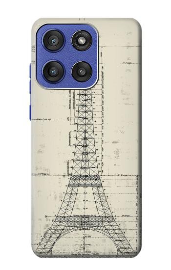 S3474 エッフェル建築図面 Eiffel Architectural Drawing Motorola Moto G Stylus 5G (2025,2026), Edge 60 Stylus バックケース、フリップケース・カバー