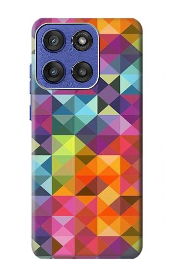 S3477 抽象的なダイヤモンドパターン Abstract Diamond Pattern Motorola Moto G Stylus 5G (2025), Edge 60 Stylus バックケース、フリップケース・カバー