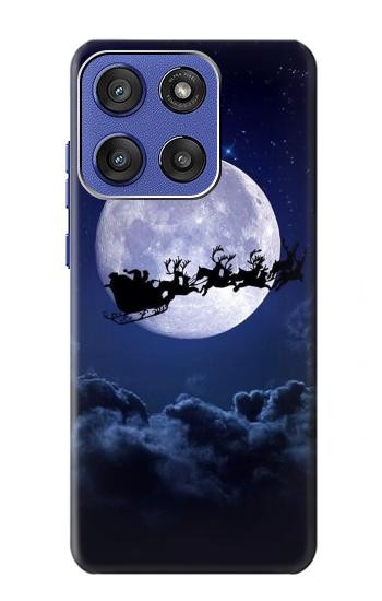 S3508 クリスマスサンタ Xmas Santa Moon Motorola Moto G Stylus 5G (2025,2026), Edge 60 Stylus バックケース、フリップケース・カバー