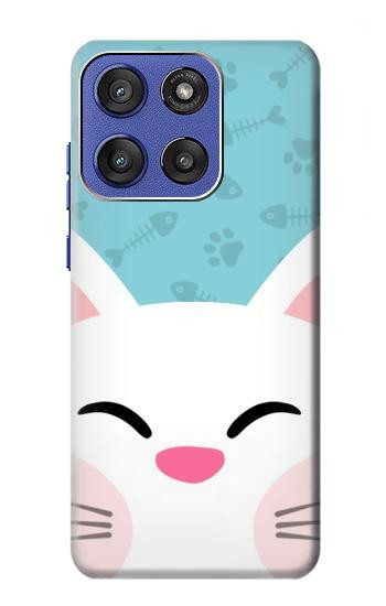 S3542 かわいい猫漫画 Cute Cat Cartoon Motorola Moto G Stylus 5G (2025,2026), Edge 60 Stylus バックケース、フリップケース・カバー