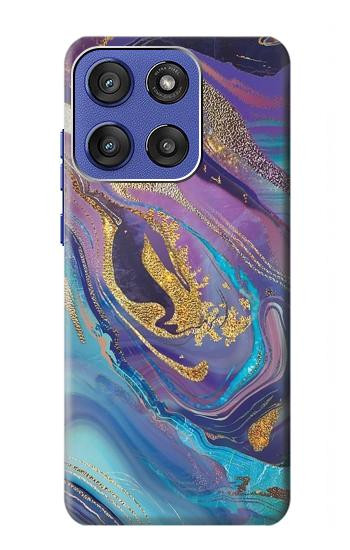 S3676 カラフルな抽象的な大理石の石 Colorful Abstract Marble Stone Motorola Moto G Stylus 5G (2025,2026), Edge 60 Stylus バックケース、フリップケース・カバー