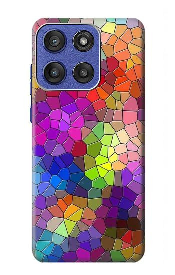 S3677 カラフルなレンガのモザイク Colorful Brick Mosaics Motorola Moto G Stylus 5G (2025,2026), Edge 60 Stylus バックケース、フリップケース・カバー