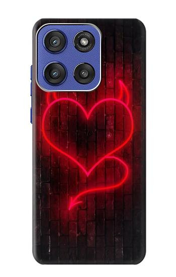 S3682 デビルハート Devil Heart Motorola Moto G Stylus 5G (2025,2026), Edge 60 Stylus バックケース、フリップケース・カバー