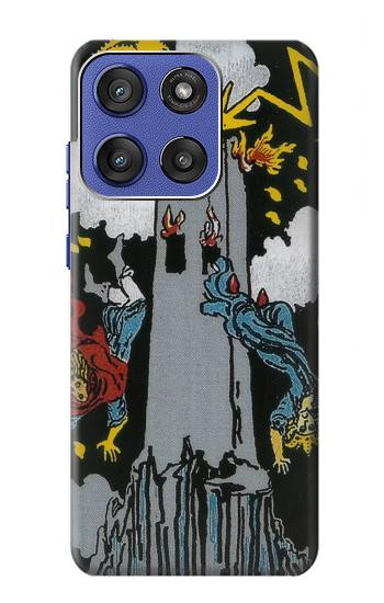 S3745 タロットカードタワー Tarot Card The Tower Motorola Moto G Stylus 5G (2025,2026), Edge 60 Stylus バックケース、フリップケース・カバー