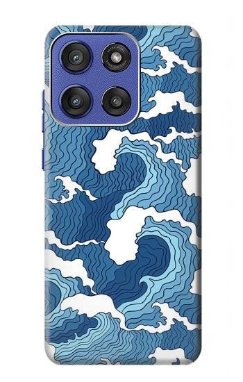 S3751 波のパターン Wave Pattern Motorola Moto G Stylus 5G (2025,2026), Edge 60 Stylus バックケース、フリップケース・カバー