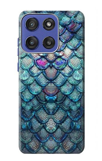 S3809 人魚の鱗 Mermaid Fish Scale Motorola Moto G Stylus 5G (2025,2026), Edge 60 Stylus バックケース、フリップケース・カバー