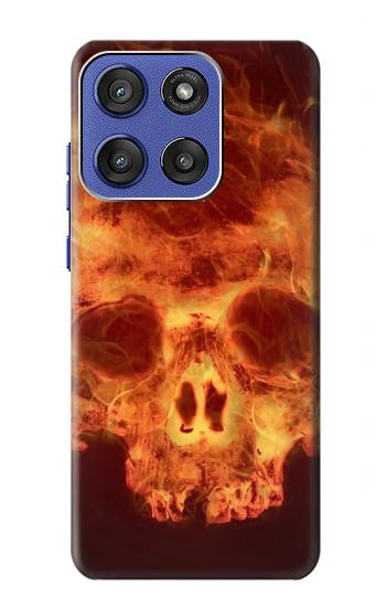 S3881 ファイアスカル Fire Skull Motorola Moto G Stylus 5G (2025,2026), Edge 60 Stylus バックケース、フリップケース・カバー
