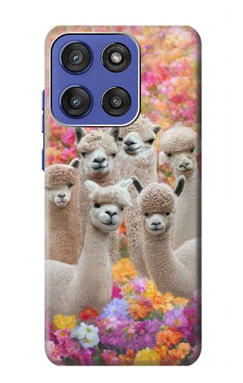 S3916 アルパカファミリー ベビーアルパカ Alpaca Family Baby Alpaca Motorola Moto G Stylus 5G (2025,2026), Edge 60 Stylus バックケース、フリップケース・カバー
