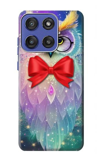 S3934 ファンタジーオタクフクロウ Fantasy Nerd Owl Motorola Moto G Stylus 5G (2025,2026), Edge 60 Stylus バックケース、フリップケース・カバー