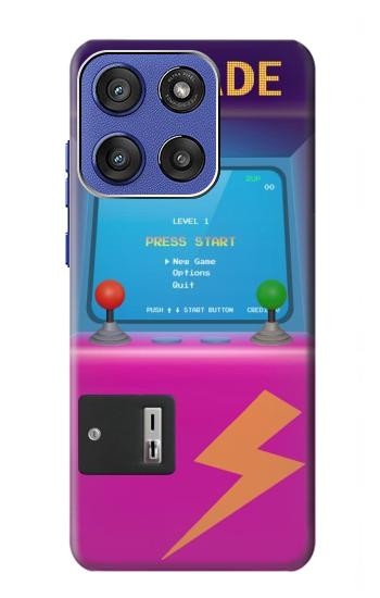 S3961 アーケード キャビネット レトロ マシン Arcade Cabinet Retro Machine Motorola Moto G Stylus 5G (2025), Edge 60 Stylus バックケース、フリップケース・カバー