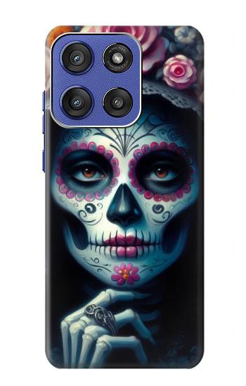 S3990 少女の頭蓋骨 スチームパンク ゴシック Girl Skull Steam Punk Gothic Motorola Moto G Stylus 5G (2025,2026), Edge 60 Stylus バックケース、フリップケース・カバー