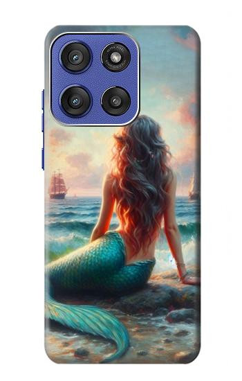 S4006 油絵 人魚 Oil Painting Mermaid Motorola Moto G Stylus 5G (2025), Edge 60 Stylus バックケース、フリップケース・カバー