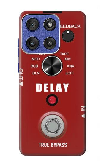 S4011 赤いギターのアナログディレイグラフィック Red Guitar Analog Delay Graphic Motorola Moto G Stylus 5G (2025), Edge 60 Stylus バックケース、フリップケース・カバー