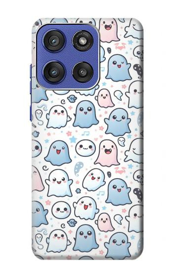 S4013 シームレスでかわいい幽霊の絵 Seamless Cute Ghost Pattern Motorola Moto G Stylus 5G (2025,2026), Edge 60 Stylus バックケース、フリップケース・カバー