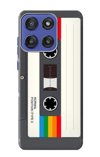 S4023 ヴィンテージ レインボー コンパクトカセット Vintage Rainbow Compact Cassette Motorola Moto G Stylus 5G (2025,2026), Edge 60 Stylus バックケース、フリップケース・カバー